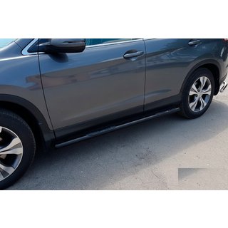 Боковые Трубы BB002 Черные (2 шт., Нержавейка) фото 1