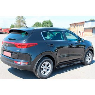 Боковые Трубы BB002 Черные (2 шт., Нержавейка) фото 3