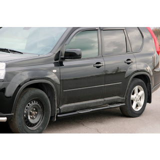 Боковые Трубы BB002 Черные (2 шт., Нержавейка) фото 4