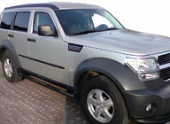 Dodge Nitro 2006-2011 гг. Боковые трубы Black (2 шт., нержавейка) фото 2