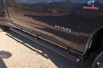 Dodge RAM (DR/DH/D1/DC/DM) 2002–2009 гг. Стандартные Боковые Трубы Black (2 шт., Нержавейка) фото 2