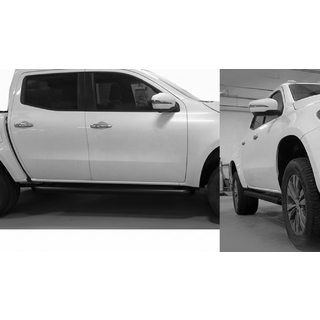 Боковые трубы со срезом Black (2 шт., нерж. сталь) фото 1