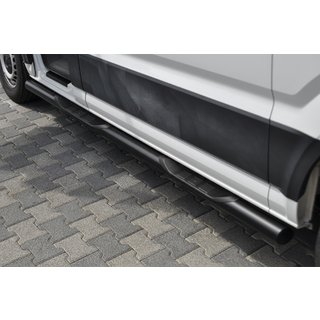 Боковые трубы B2 Black (2 шт., нержавейка) фото 1