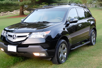 Acura MDX 2007-2013 гг. Боковые трубы Black (2 шт, нержавейка) фото 1