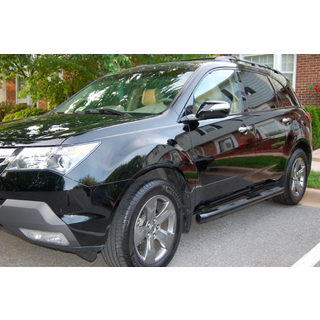 Боковые трубы Black (2 шт, нержавейка) Acura MDX 2007-2013 гг. фото 2