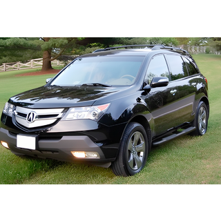 Боковые трубы Black (2 шт, нержавейка) Acura MDX 2007-2013 гг. фото 1