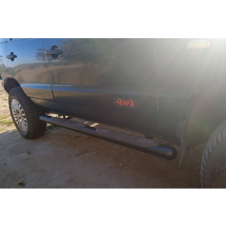 Боковые трубы Black (2 шт, нержавейка) фото 2