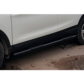 Боковые трубы Black (2017-2021, 2 шт., нерж. сталь) Nissan Qashqai 2014-2021 гг. фото 2