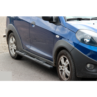 Боковые трубы Black (2 шт., нержавейка) фото 2