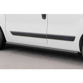 Боковые трубы Ø60 Черные (2 шт., Нержавейка) Peugeot Bipper 2008-2017 гг. фото 3