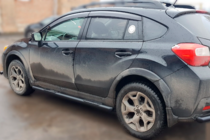 Subaru XV 2011-2017 гг. Боковые трубы BB002 Черные (2 шт., Нержавейка) фото 3