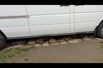 Mercedes Sprinter W901/902/903/904/905 1995-2006 гг. Боковые трубы Black (2 шт., нержавейка) фото 4