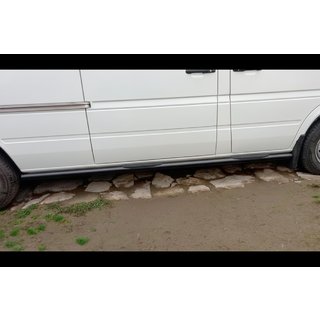Боковые трубы Black (2 шт., нержавейка) Mercedes Sprinter W901/902/903/904/905 1995–2006 гг. фото 4