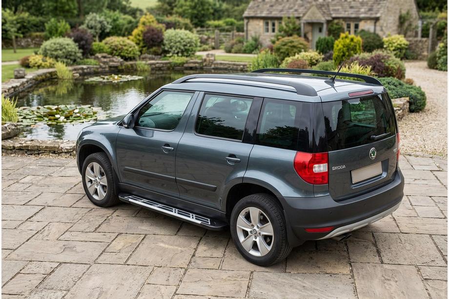 Skoda Yeti 2009-2017 гг. Боковые Подножки Sunrise (2 шт., Алюминий) Image