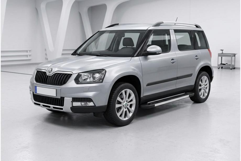 Skoda Yeti 2009-2017 гг. Боковые пороги RedLine V1 (2 шт., алюминий) Image