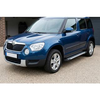 Боковые Подножки Line (2 шт., Алюминий) Skoda Yeti 2009-2017 гг. фото 1