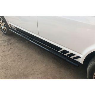 Боковые трубы Black (2 шт., нержавейка) фото 1