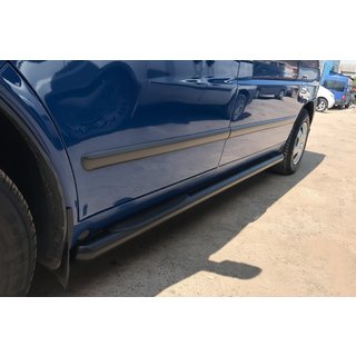 Боковые трубы Black (2 шт., нержавейка) Mercedes Vito W638 1996-2003 гг. фото 3