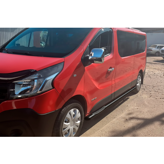 Боковые трубы BB002 Черные (2 шт., Нержавейка) фото 3