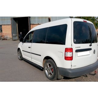 Боковые Трубы BB001 Черные (2 шт., Нержавейка) фото 4