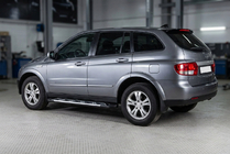 SsangYong Action 2005-2018 гг. Боковые Подножки Sunrise (2 шт., Алюминий) фото 1