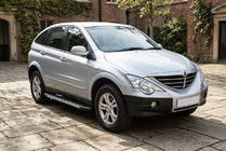 SsangYong Action 2005-2018 гг. Боковые Подножки Duru (2 шт., Алюминий) фото 1
