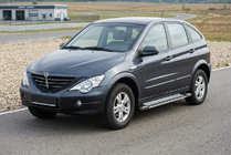 SsangYong Action 2005-2018 гг. Боковые Подножки Rainbow (2 шт., Алюминий) фото 1