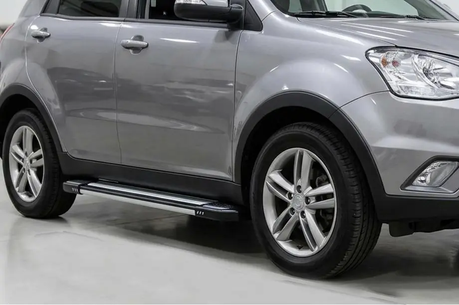 SsangYong Korando 2010-2019 гг. Боковые Подножки Rainbow (2 шт., Алюминий)