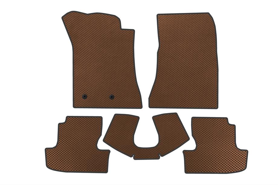 Ford Mustang 2015-2023 гг. Коврики EVA V2 (Коричневые) Image