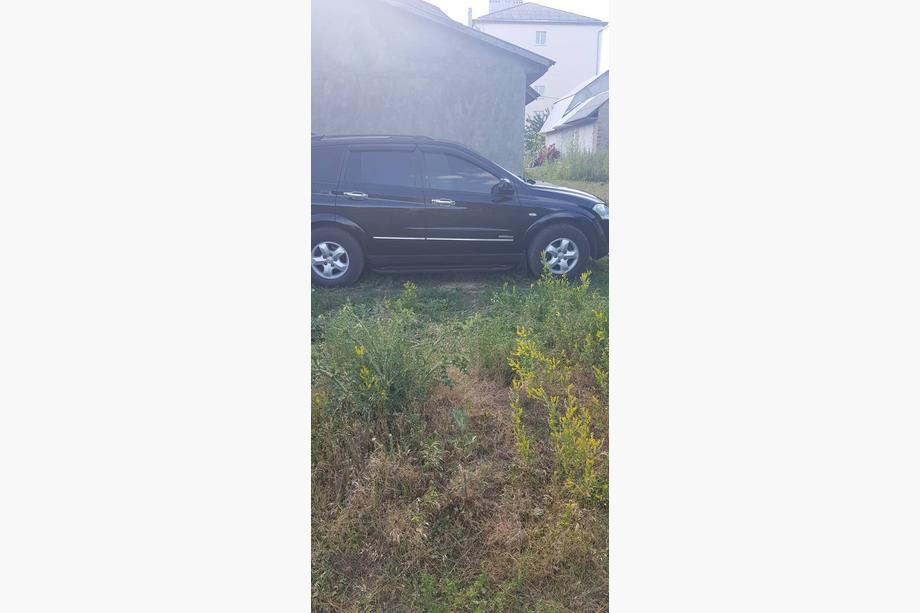 SsangYong Kyron 2005-2014 гг. Боковые Подножки Allmond Black (2 шт., Алюминий) Фото 3