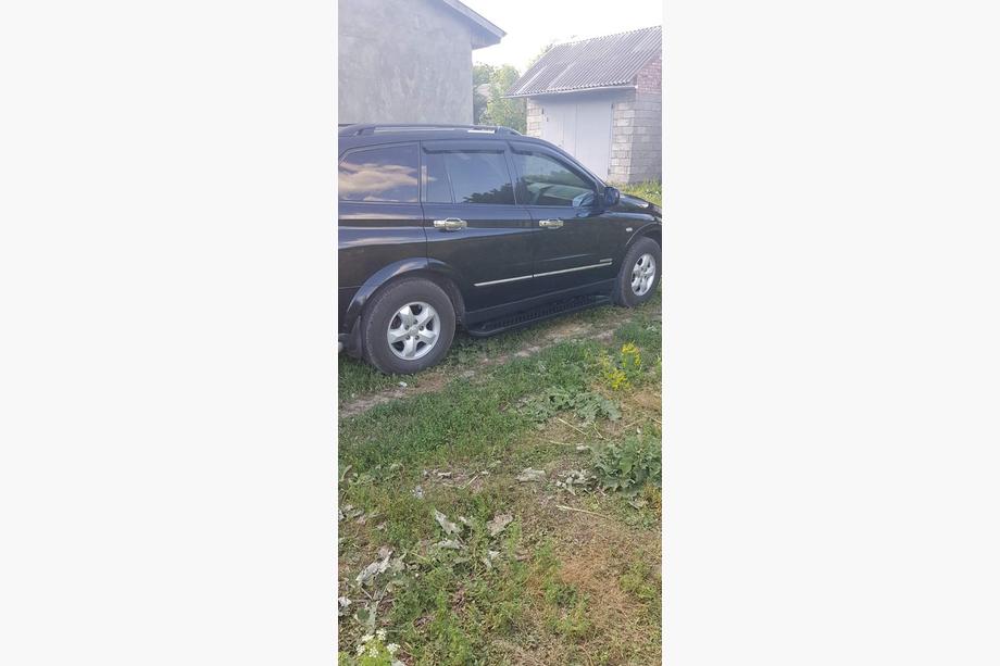 SsangYong Kyron 2005-2014 гг. Боковые Подножки Allmond Black (2 шт., Алюминий) Фото 4