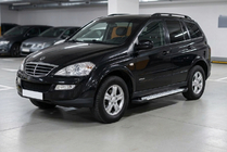 SsangYong Kyron 2005-2014 гг. Боковые пороги Allmond Grey (2 шт., алюминий) фото 1