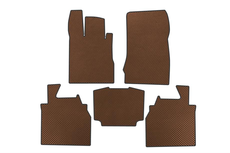 Mercedes S-сlass W220 1998-2005 гг. Коврики EVA (Long, Коричневые) Image