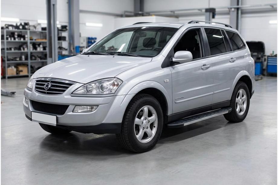 SsangYong Kyron 2005-2014 гг. Боковые Подножки Duru (2 шт., Алюминий) Image