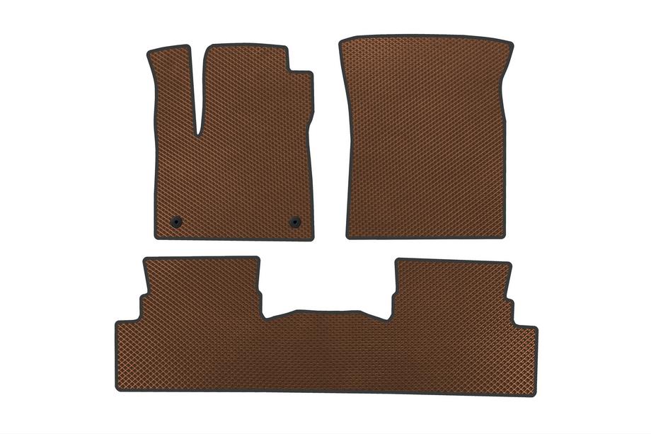 Opel Grandland X 2017- гг. Коврики EVA (Коричневые) Image