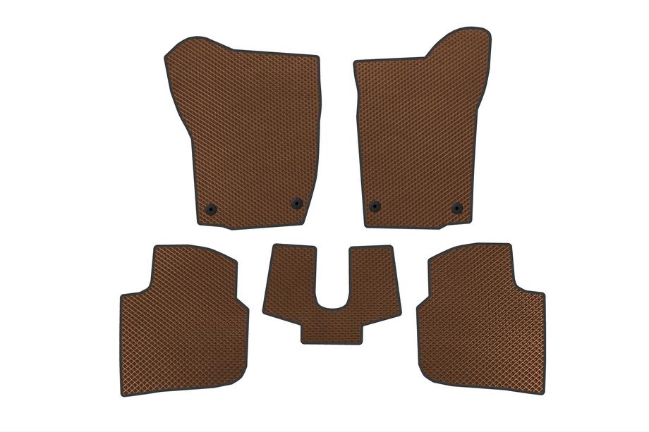 Seat Toledo 2012-2019 гг. Коврики EVA (Коричневые) Image