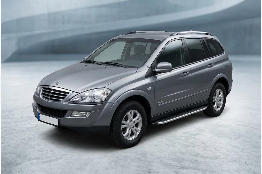 SsangYong Kyron 2005-2014 гг. Боковые Подножки Fullmond (2 шт., Алюминий) Image