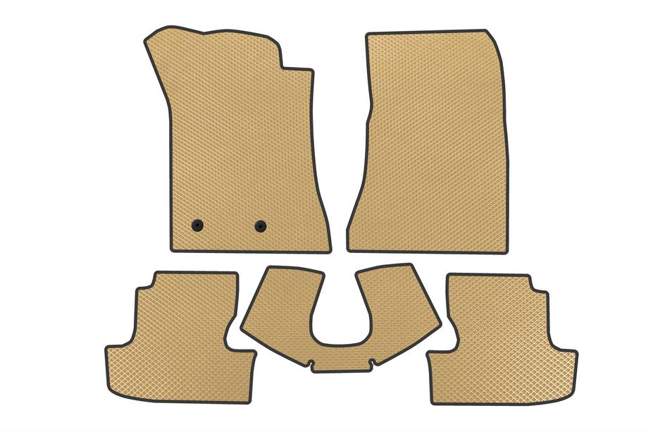 Ford Mustang 2015-2023 гг. Коврики EVA V2 (Бежевые) Image