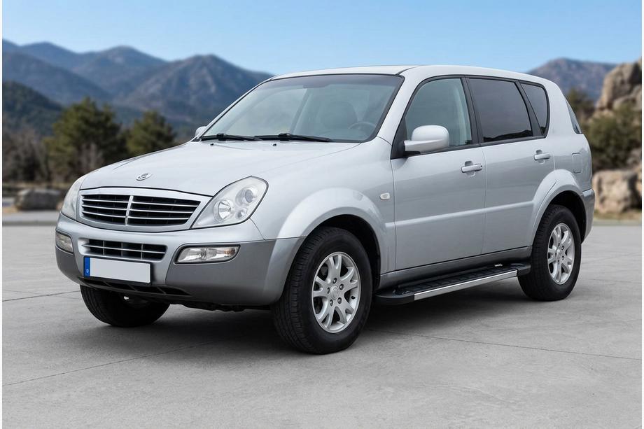 SsangYong Rexton I 2001-2017 гг. Боковые пороги RedLine V1 (2 шт., алюминий) Фото 1