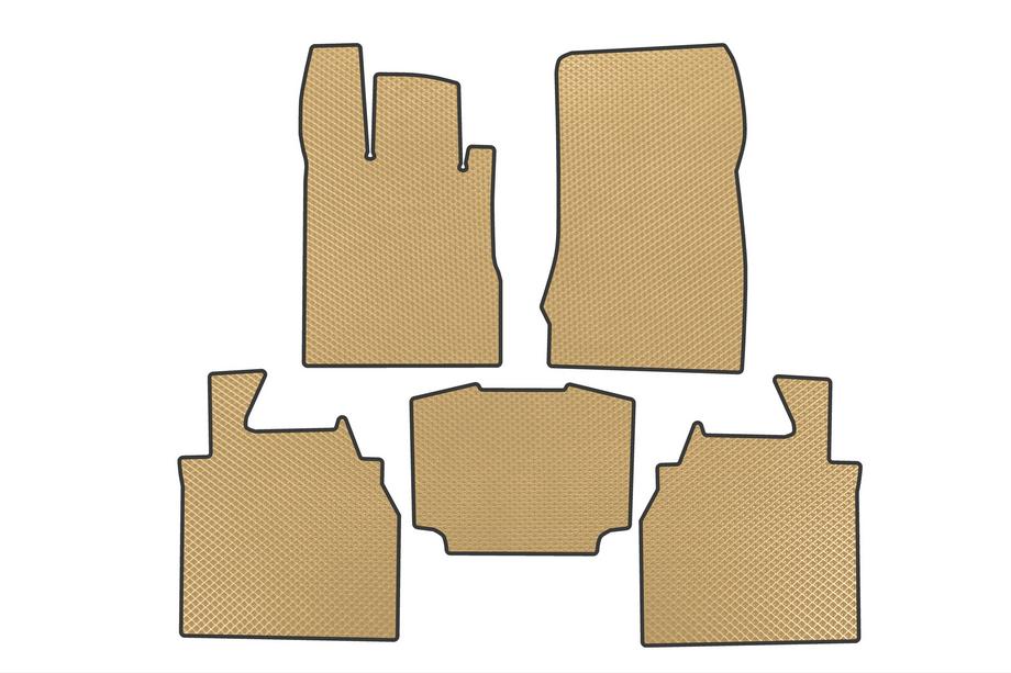 Mercedes S-сlass W220 1998-2005 гг. Коврики EVA (Long, Бежевые) Image