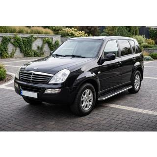 Боковые Подножки Maydos V1 (2 шт., Алюминий и Нержавейка) SsangYong Rexton I 2001-2017 гг. фото 1