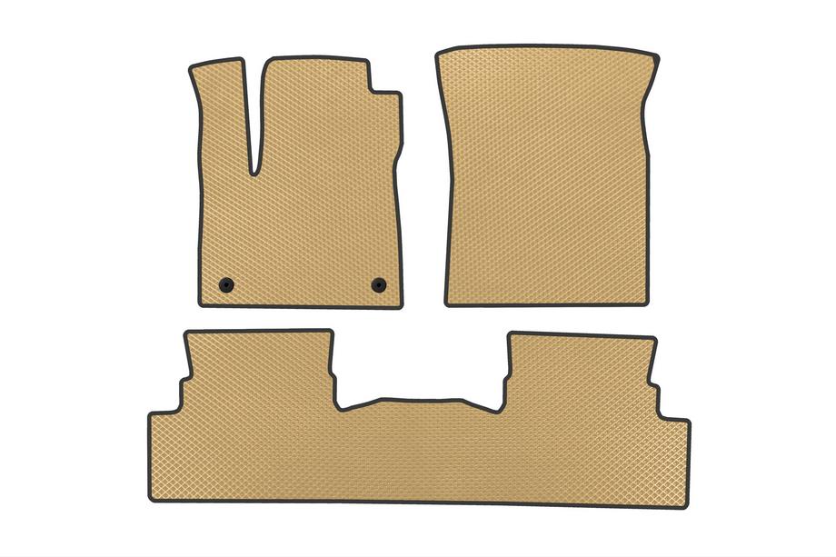 Opel Grandland X 2017- гг. Коврики EVA (Бежевые) Image