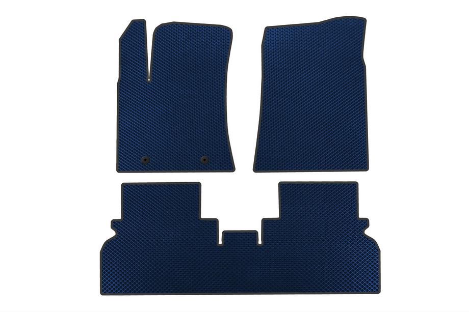 Hyundai Kona 2023- гг. Коврики EVA (Электро, Синий) Image