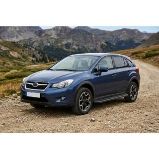 Боковые пороги Bosphorus Black (2 шт., алюминий) Subaru XV 2011-2017 гг. фото 1