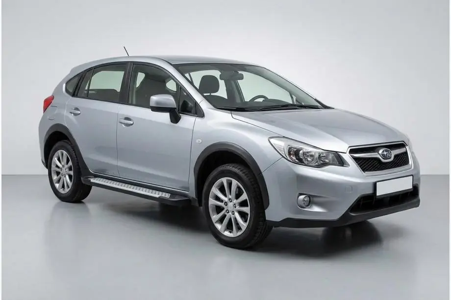 Subaru XV 2011-2017 гг. Боковые пороги Allmond Grey (2 шт., алюминий) Image