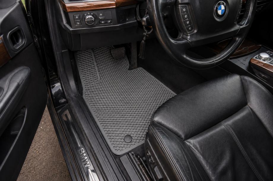 BMW 7 серия E65/66 2001-2008 гг. Коврики EVA (для E66, серые) Image