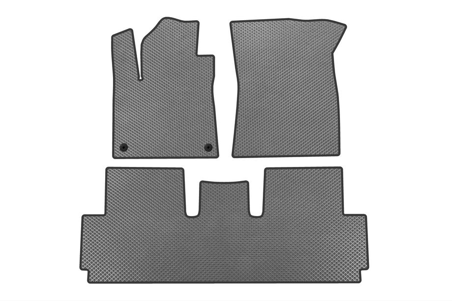 Citroen C-4 Picasso 2013-2022 гг. Коврики EVA (для Grand, 2 ряда, Серый) Image