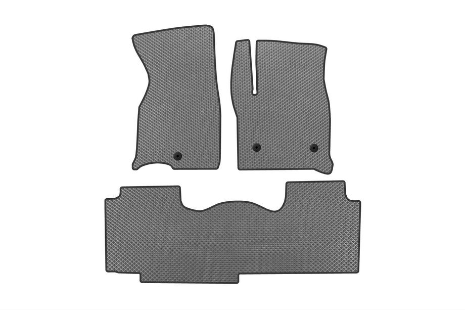 Chevrolet Tahoe 2020- гг. Коврики EVA (2 ряда, Серые) Image