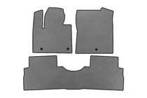 Hyundai Santa Fe 4 2018-2023 гг. Коврики EVA (2 ряда, Серые) фото 1