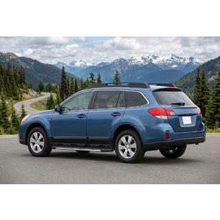 Боковые Подножки Duru (2 шт., Алюминий) Subaru Outback 2009-2014 гг. фото 1